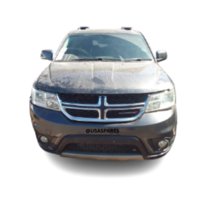2014 Dodge Journey 3.6 being stripped for spares, showing available used engine parts, body panels, interior components, and suspension parts.