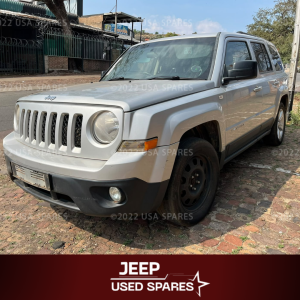 2014 Jeep Patriot 2.4 used spares for sale in South Africa, including engine parts, gearboxes, suspension components, steering parts, body panels, headlights, taillights and interior components.