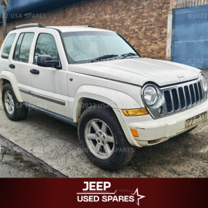 2006 Jeep Cherokee 2.8 KJ stripping for used parts, including engine components, gearbox, suspension and body spares for sale in South Africa.