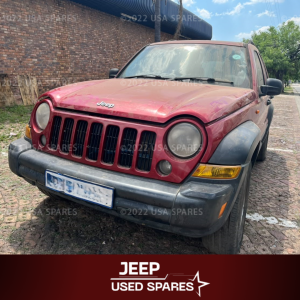 2007 Jeep Cherokee 2.8 KJ stripping for spares, with used engine parts, gearbox, suspension, electrical components and body parts for sale in South Africa.